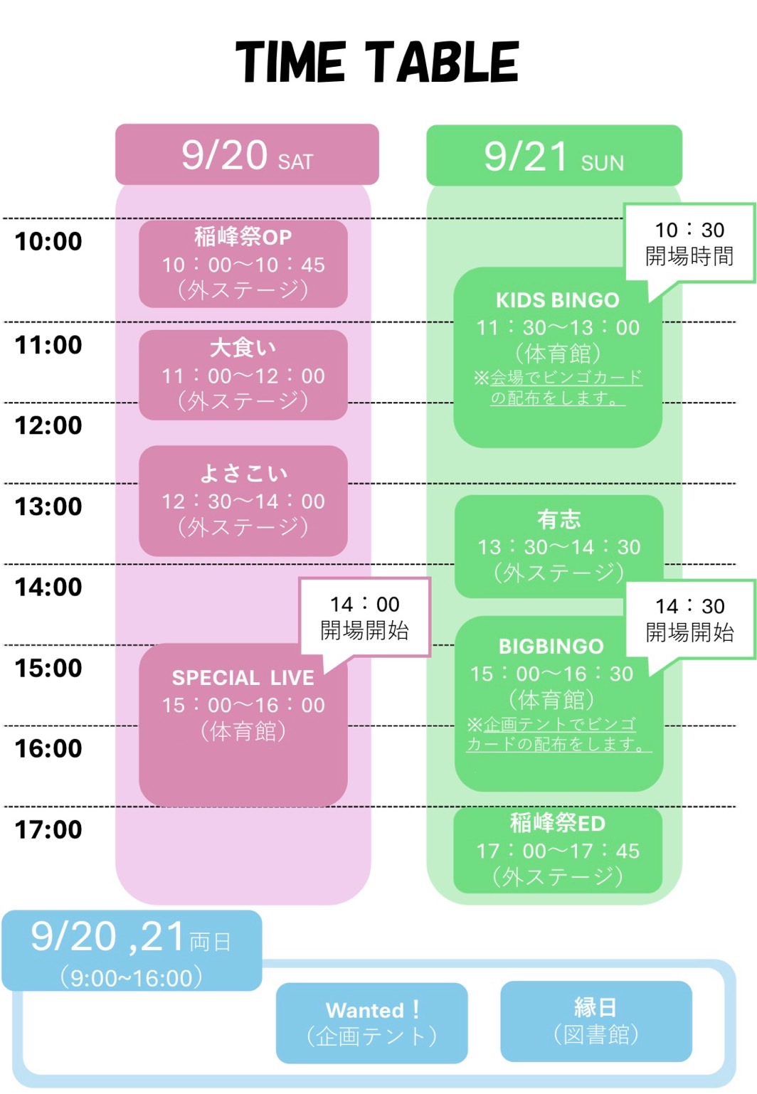 TIMETABLE