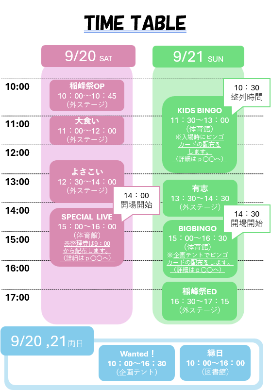 TIMETABLE